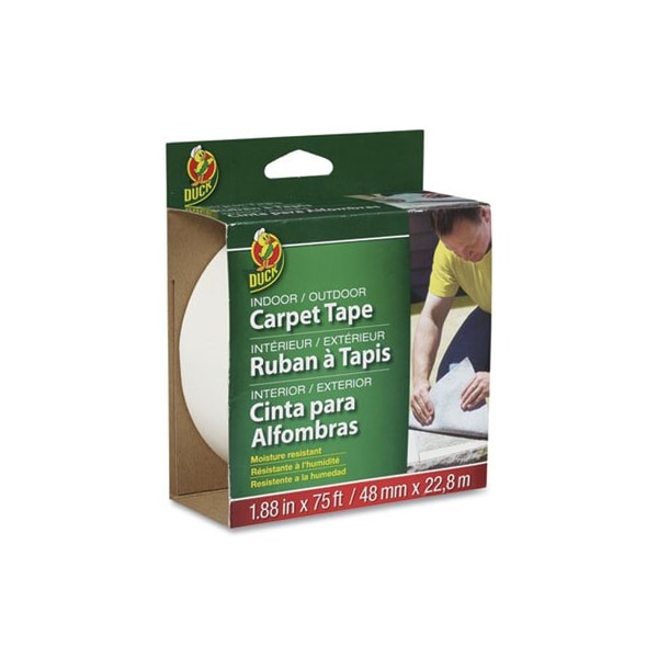 Shurtech Brands Duck, CARPET TAPE, 3in CORE, 1.88in X 75 FT, WHITE 442062 - main